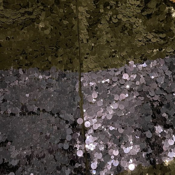 Vera Wang Lavender Label Black & Blue Sequins Silk Shift Dress - Picture 10 of 16